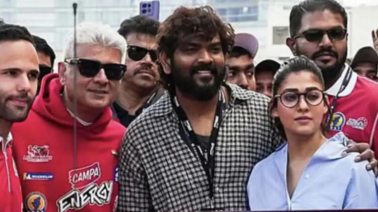 Tamil Superstars Ajith Kumar, Nayanthara & Vignesh Shivan Captivate Fans at Dubai Endurance Race